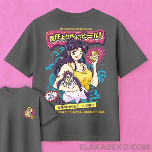 Evangelion Misato Super Beer | Oversize