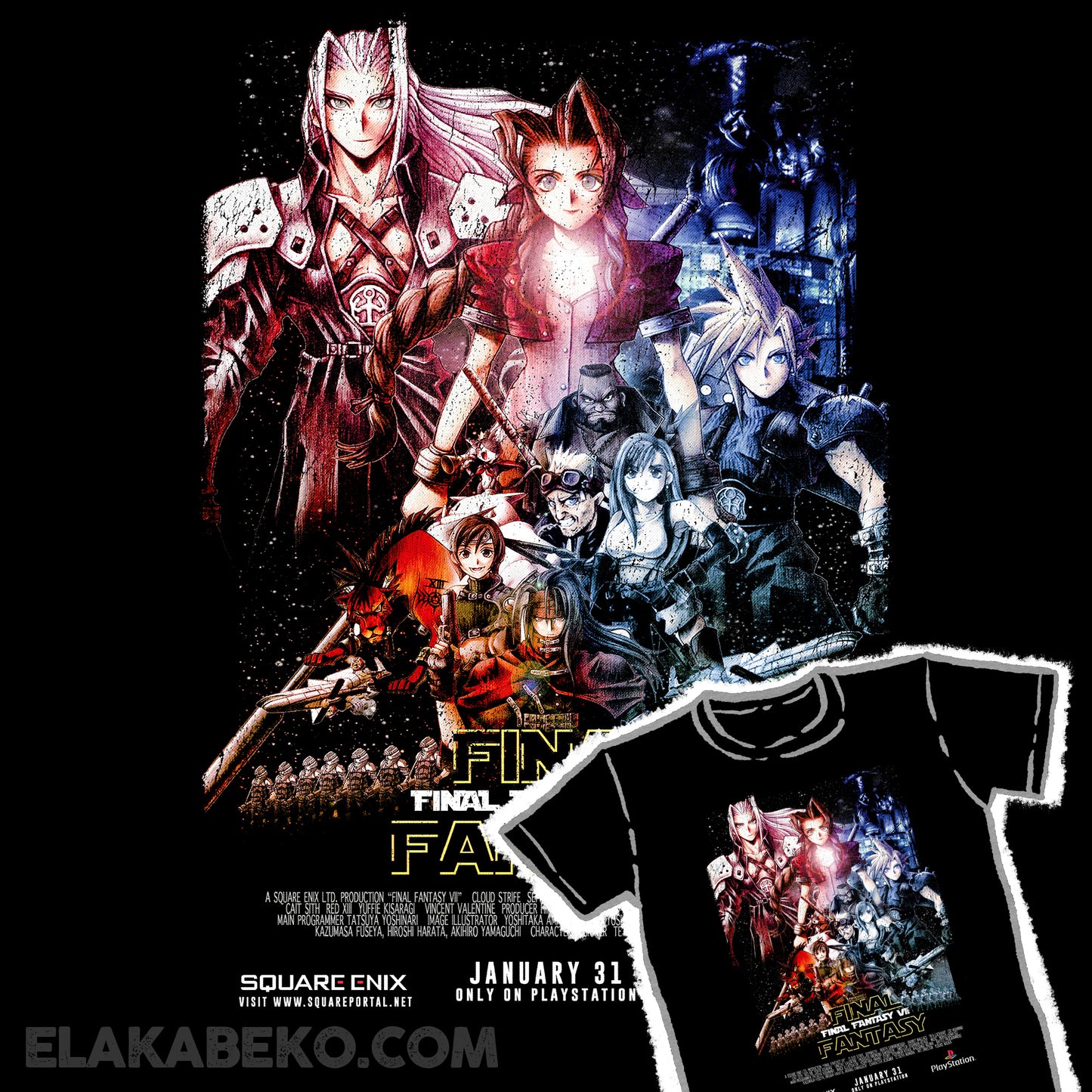 Final Fantasy Vintage Poster