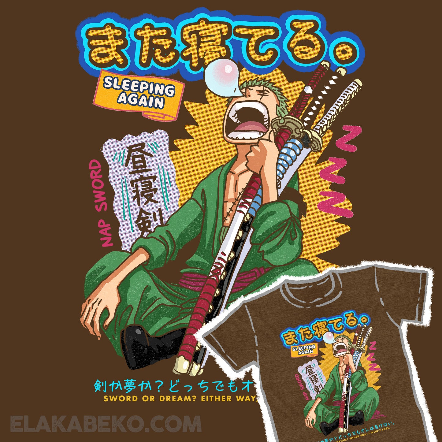 One Piece Sleeping Zoro