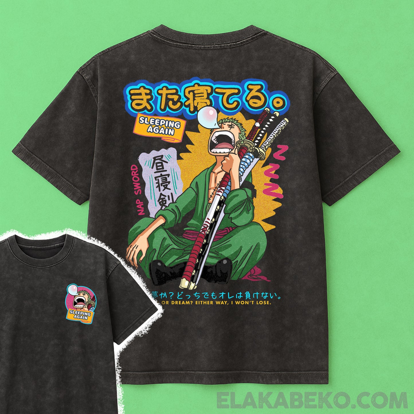 One Piece Sleeping Zoro | Oversize