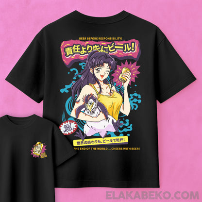 Evangelion Misato Super Beer | Oversize