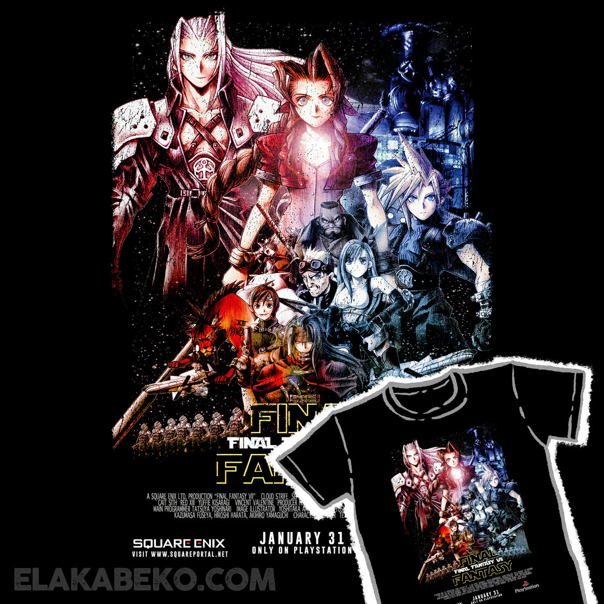 Final Fantasy Vintage Poster