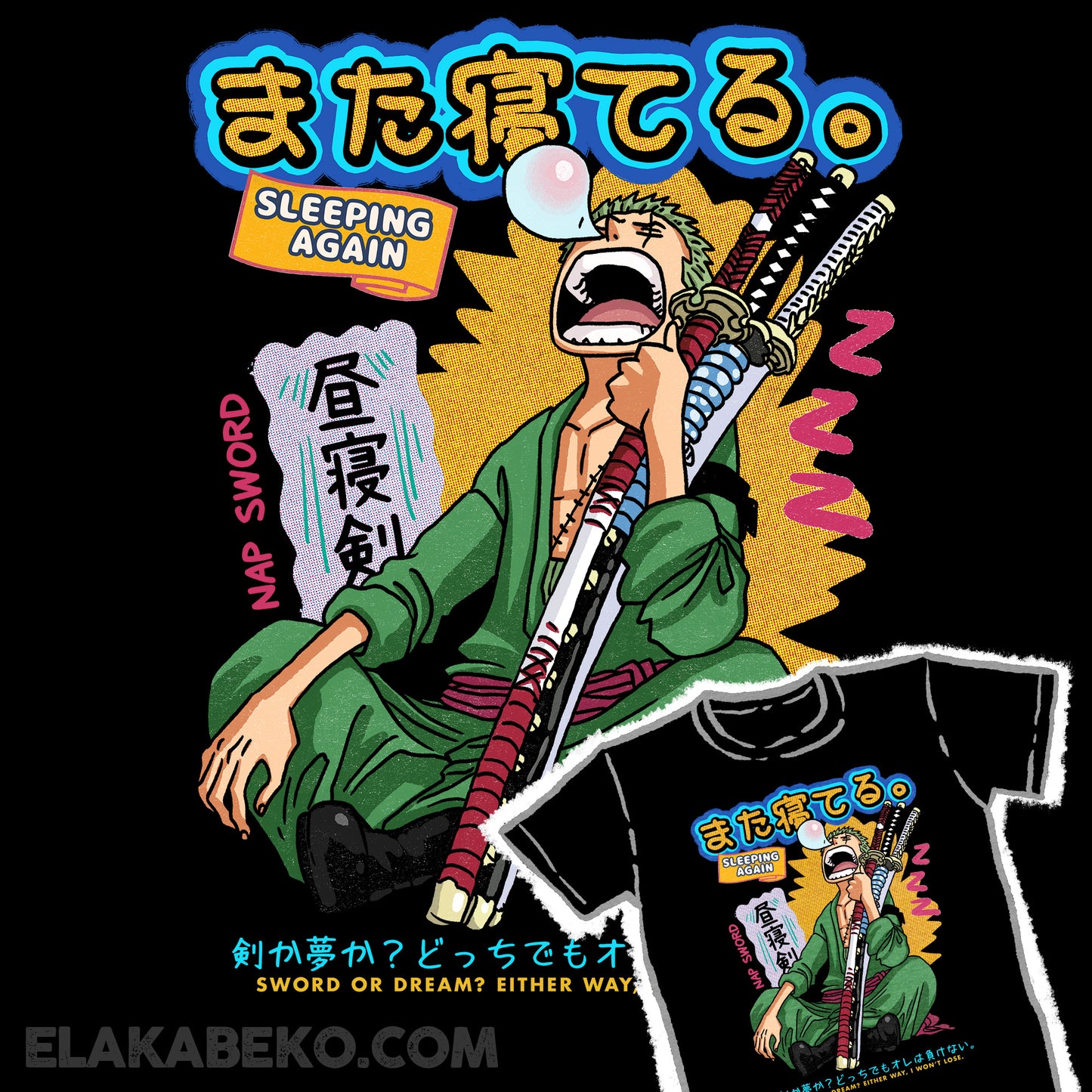 One Piece Sleeping Zoro
